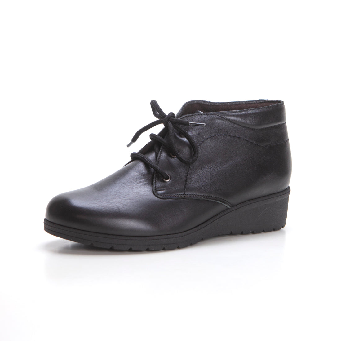 Tupie 70241 Botín liso cuña baja negro