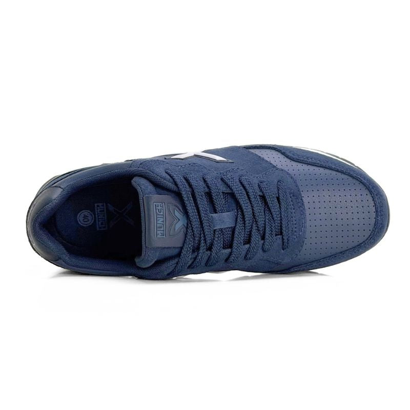 Zapatilla Munich Dash Premium 301 azul marino y blanco
