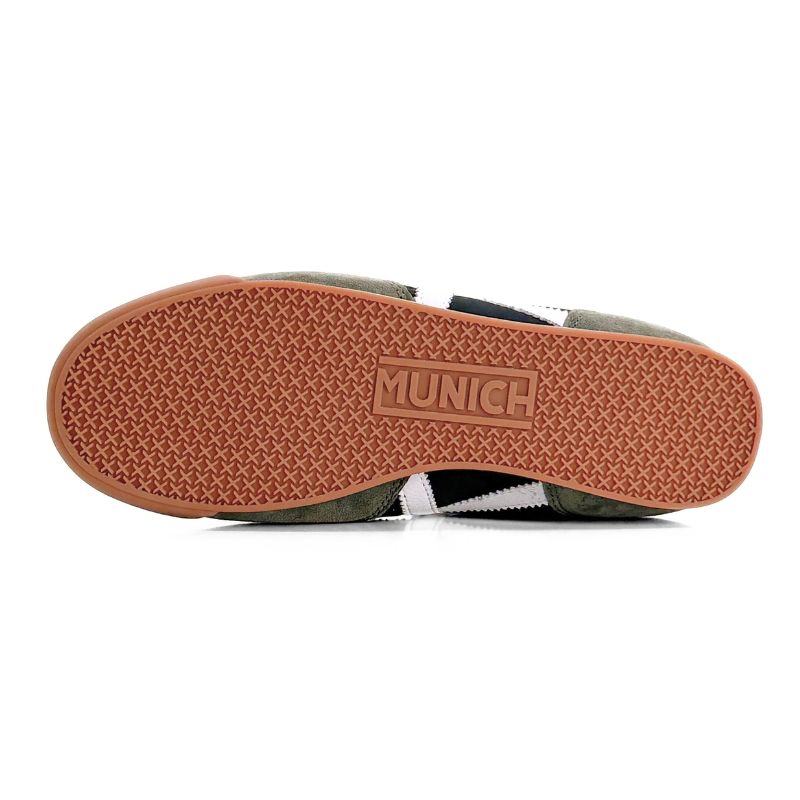 Zapatilla Munich Stereo 07 verde kaki, negro y blanco