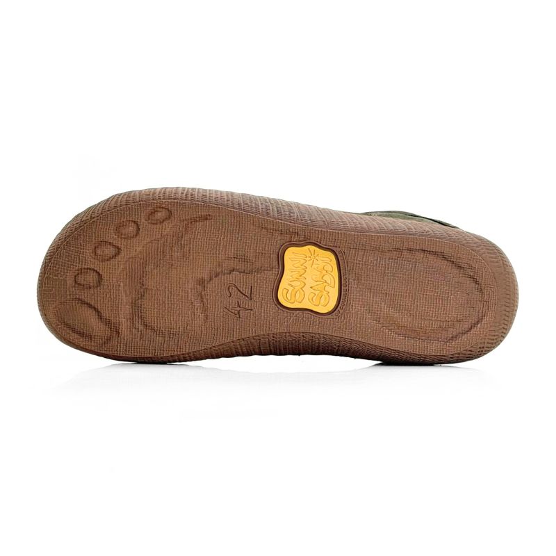 Zapatilla Sunni Sabbi Oki 14 kaki con cordones elásticos