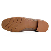 Bailarina Carmina JHilton beige con tacón y lazo