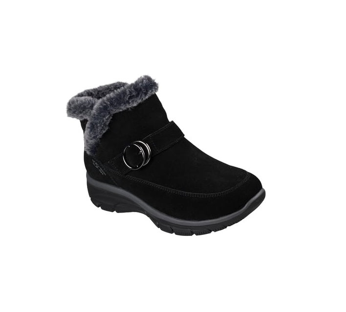 Skechers 168185 Botín mujer ribetes afelpados negro