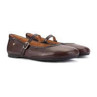 Pikolinos Carmona W2S-2631CO Merceditas mujer plana color caoba