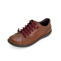 Zapato casual Boleta mujer cuero con cordones elásticos