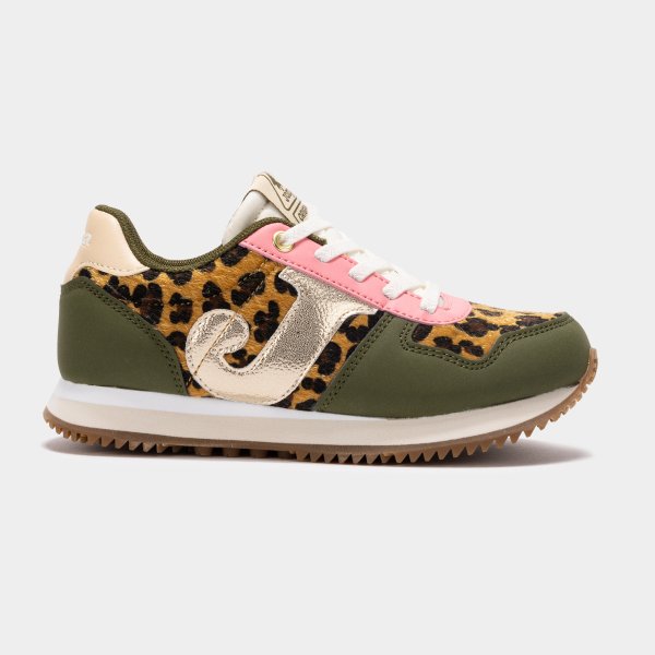 Joma Origen Deportiva niña jogging retro caqui animal print