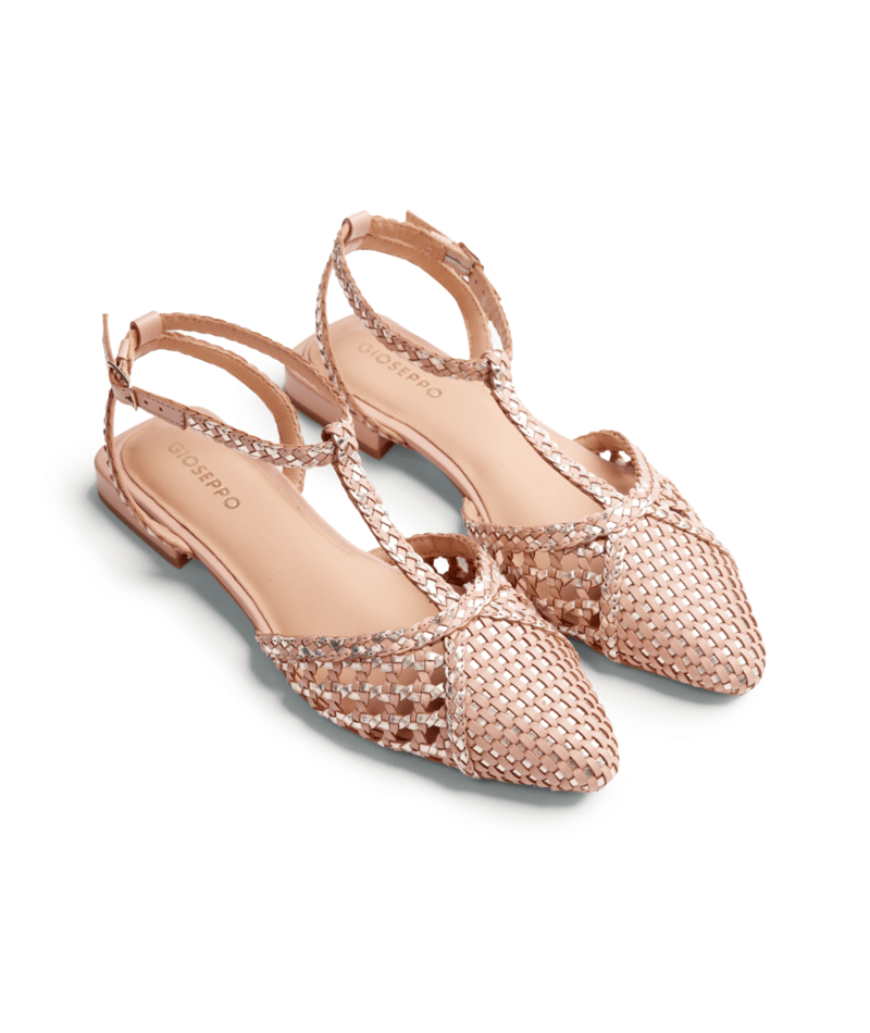 Gioseppo Jhelum sandalia trenzada nude