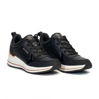 SKECHERS 177345 Deportiva con cuña negro