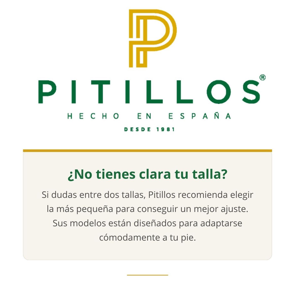 Guía de tallas